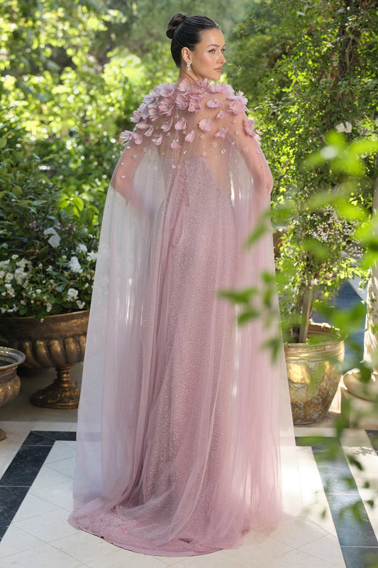 Ethereal Couture Sheer Cape