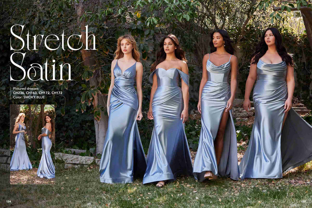 Cinderella Divine CH163C Strapless Off the Shoulder Fitted Gown