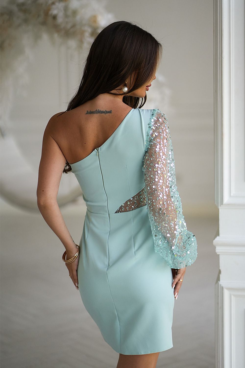  Short dress model 219683 Bicotone 