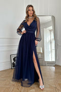  Long dress model 220098 Bicotone 